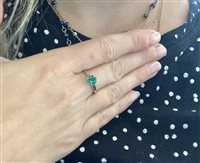 Anello Live Diamond Donna in Oro bianco Smeraldo LD07630016I - LD07630016I